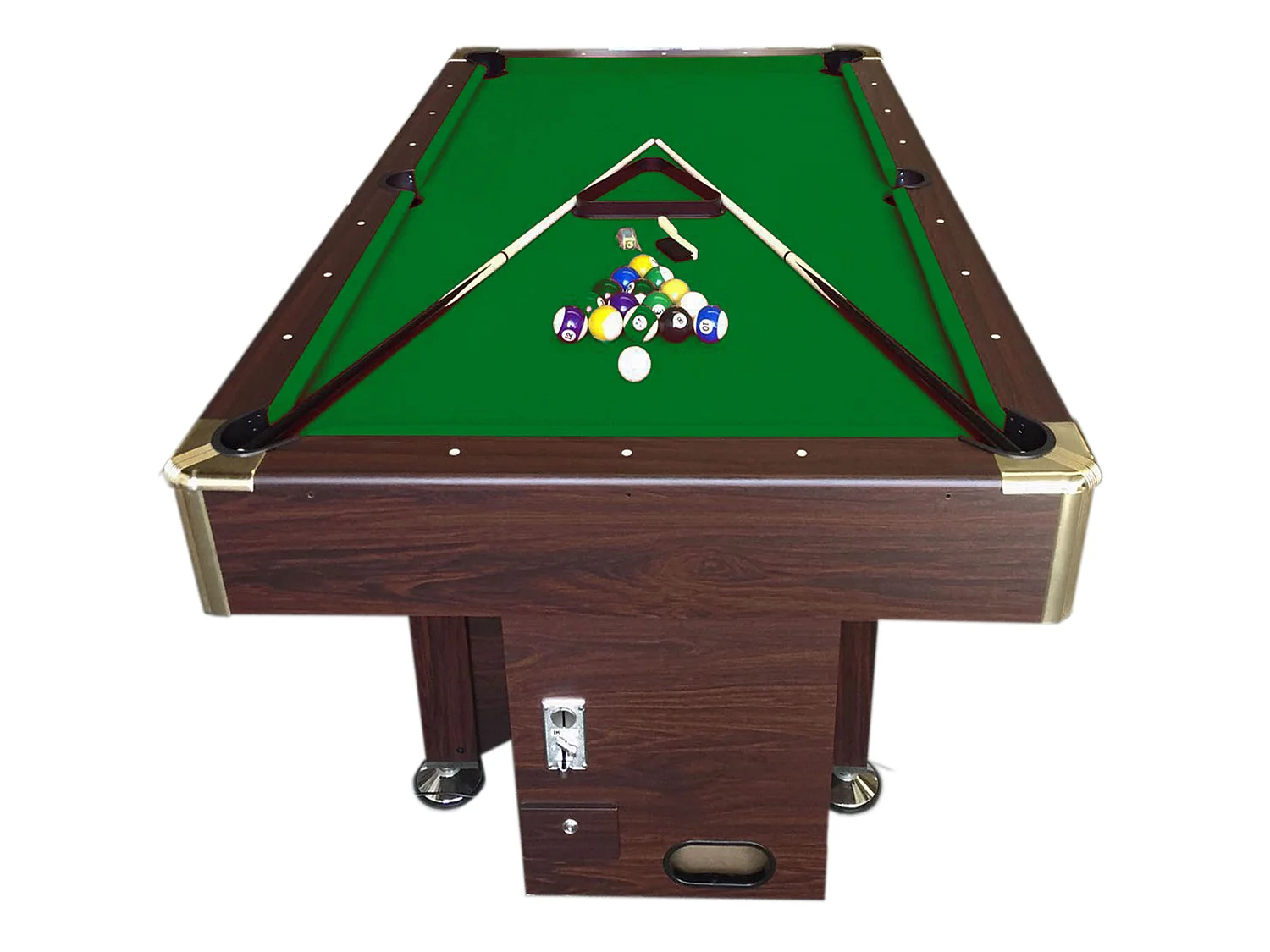 Table de billard professionnelle 8 pieds avec monnayeur manuel – Atlas