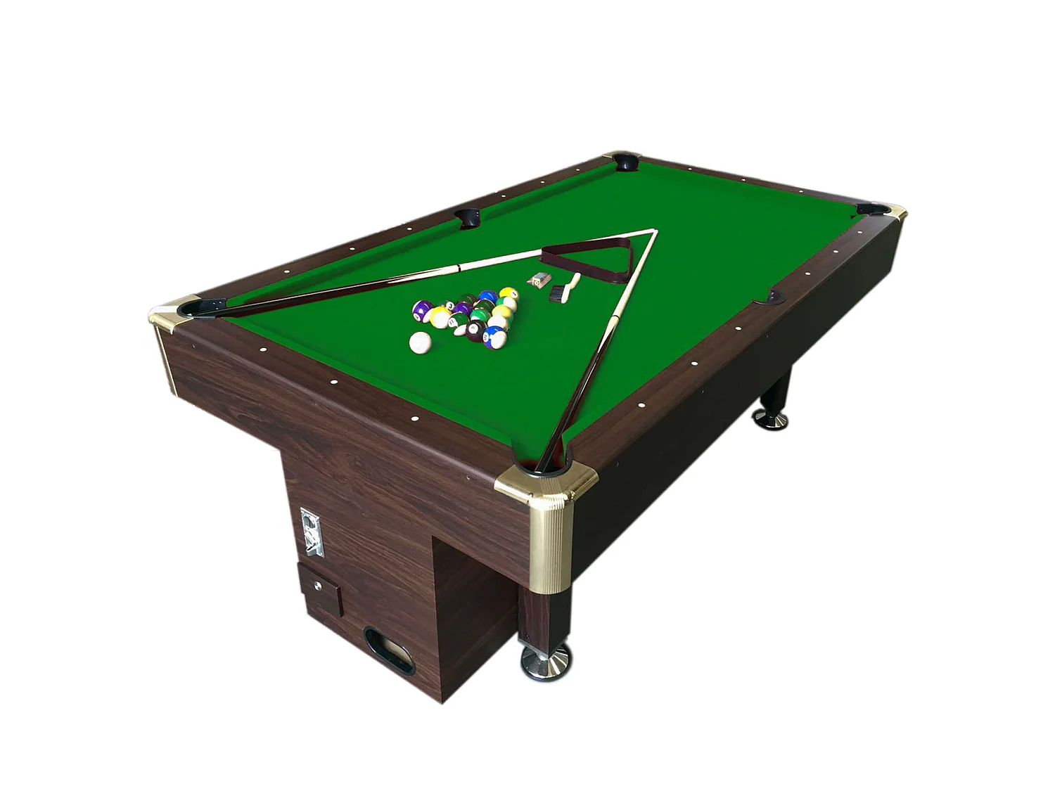 Table de billard professionnelle 8 pieds avec monnayeur manuel – Atlas