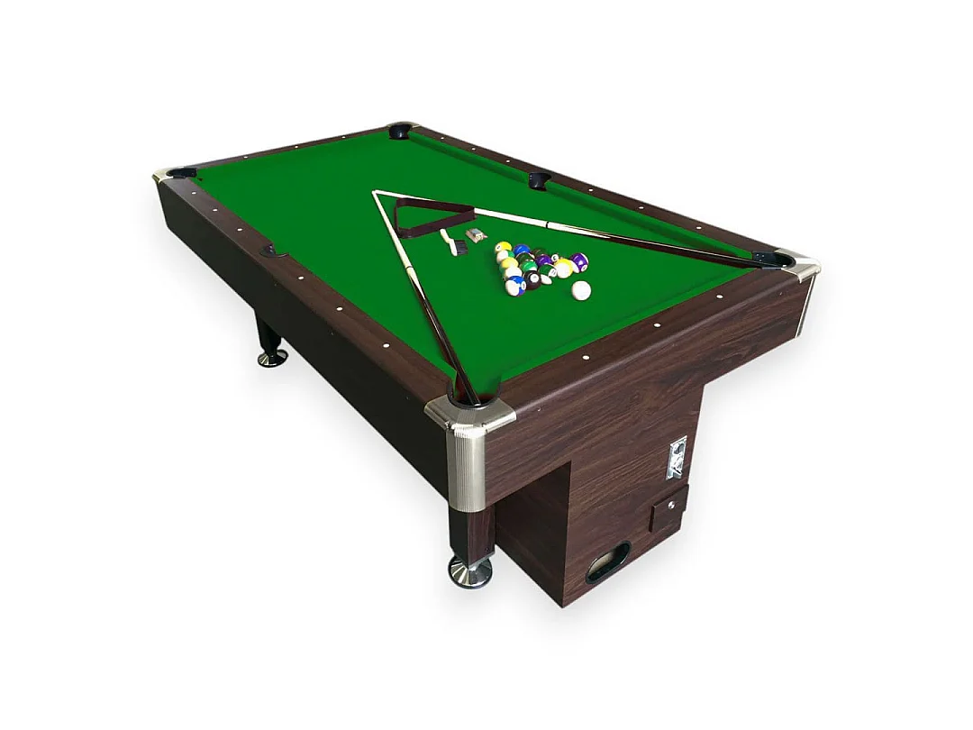 Professional 8 ft Pool Table with Manual Coin Mechanism – Atlas