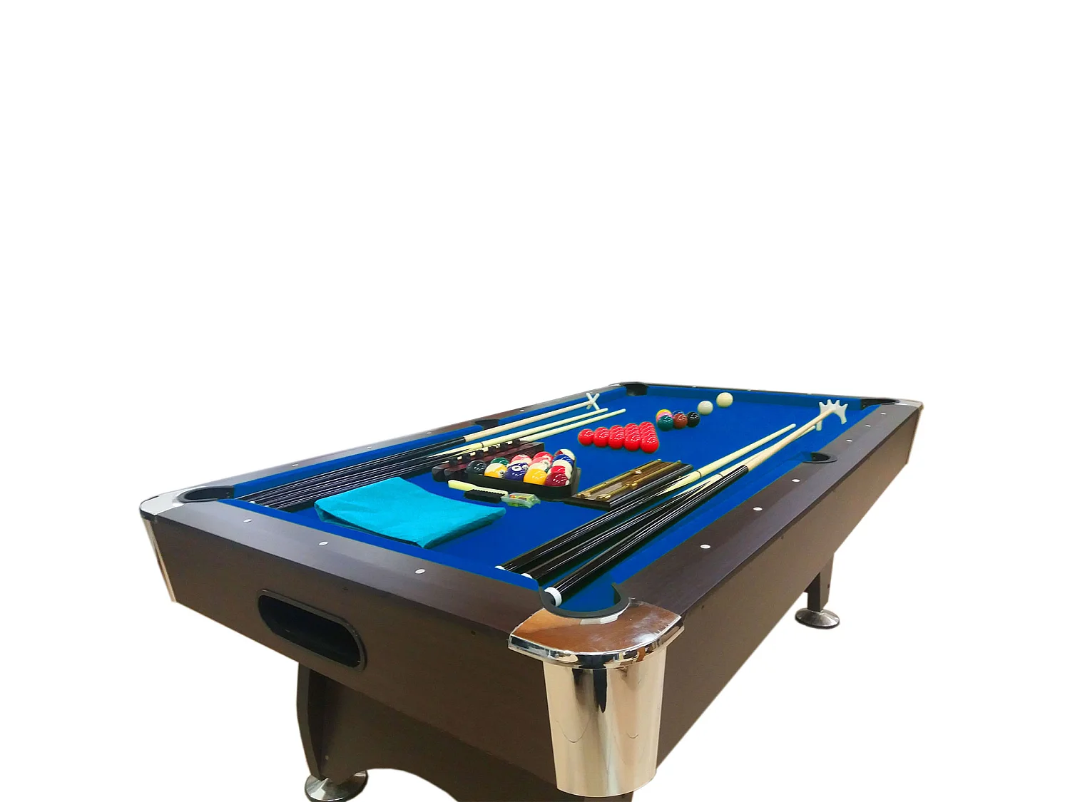 Table de billard 7 pieds avec accessoires complets – Iron Blue