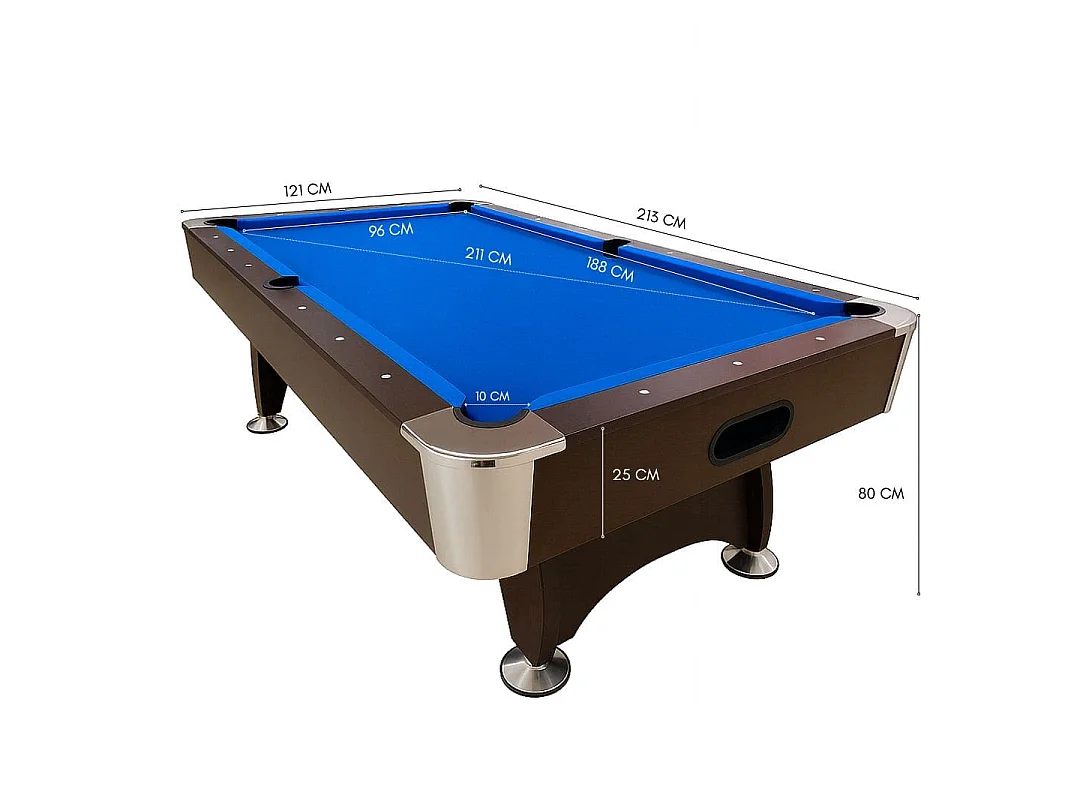 Table de billard 7 pieds avec accessoires complets – Iron Blue