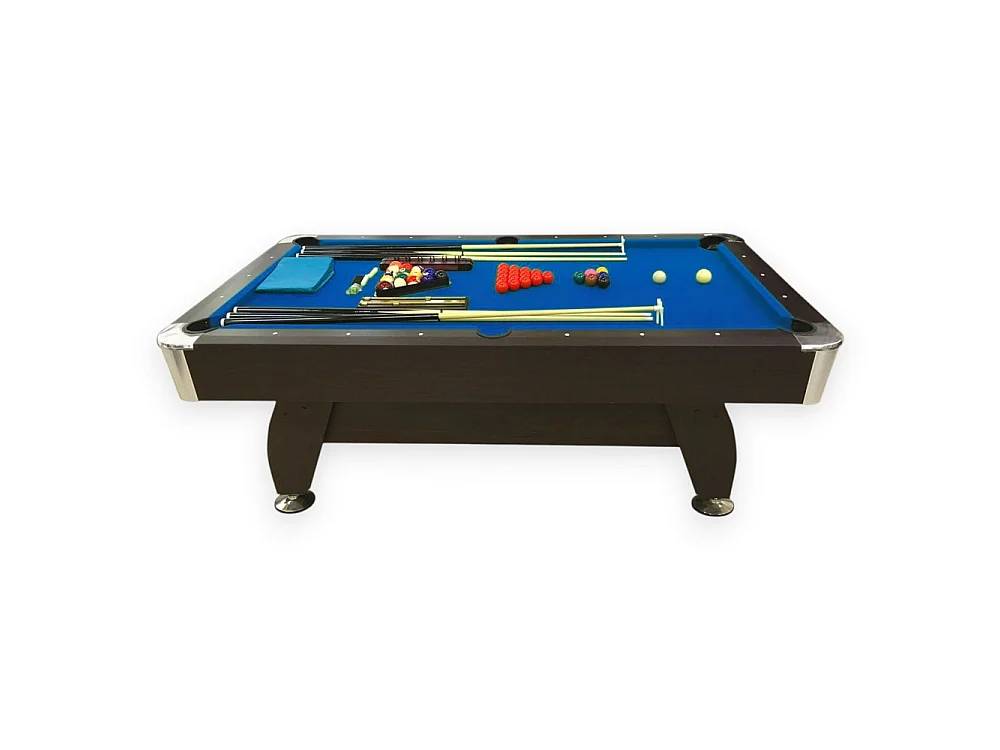 7 ft Pool Table with Complete Accessories Set – Iron Blue