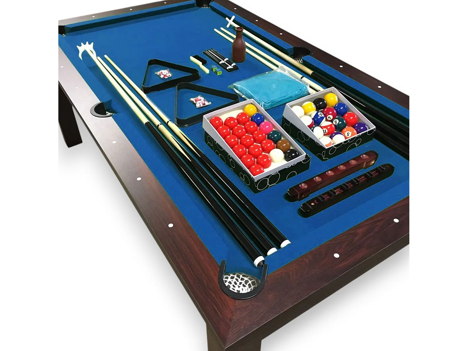 Convertible 7 ft Pool Dining Table blue – Atlantis