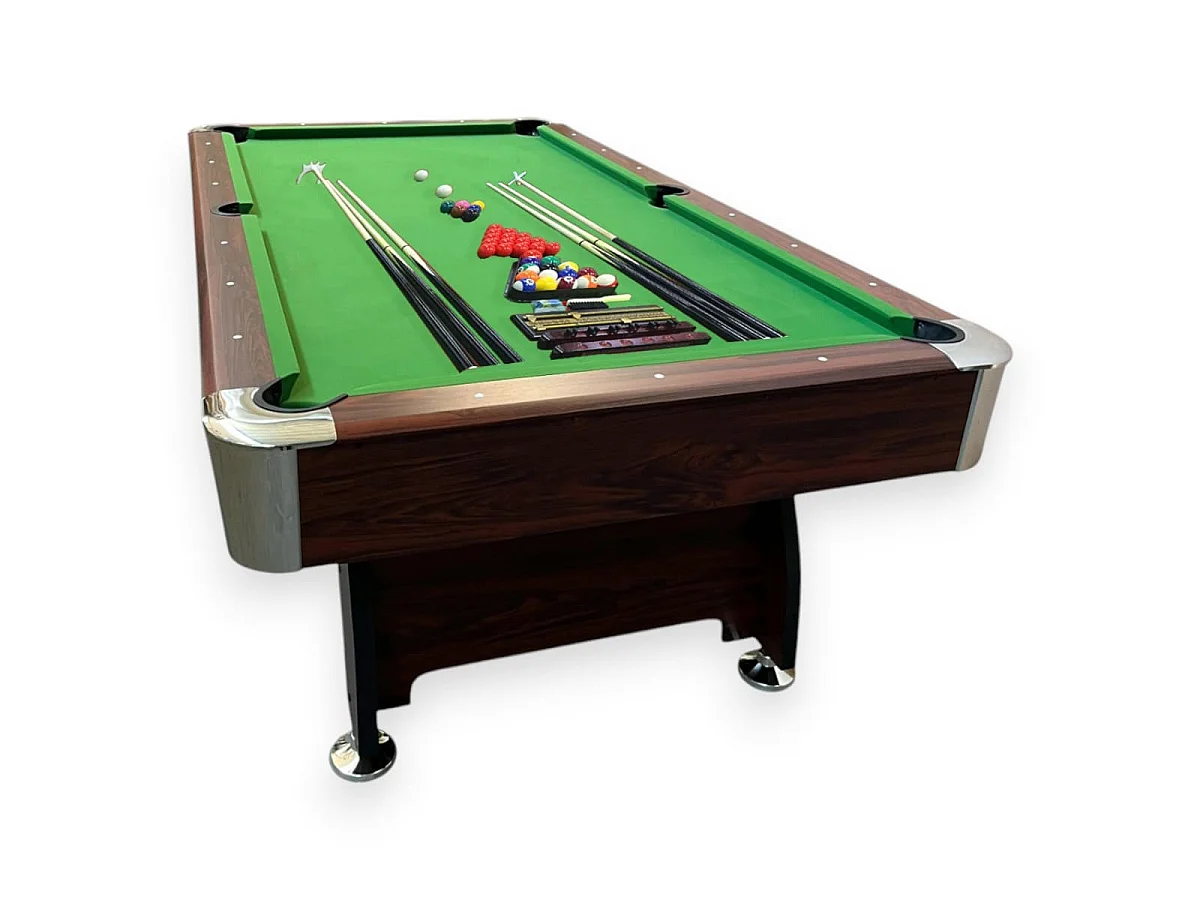 Table de Billard 8 Pieds avec bancs de rangement – Viper Green