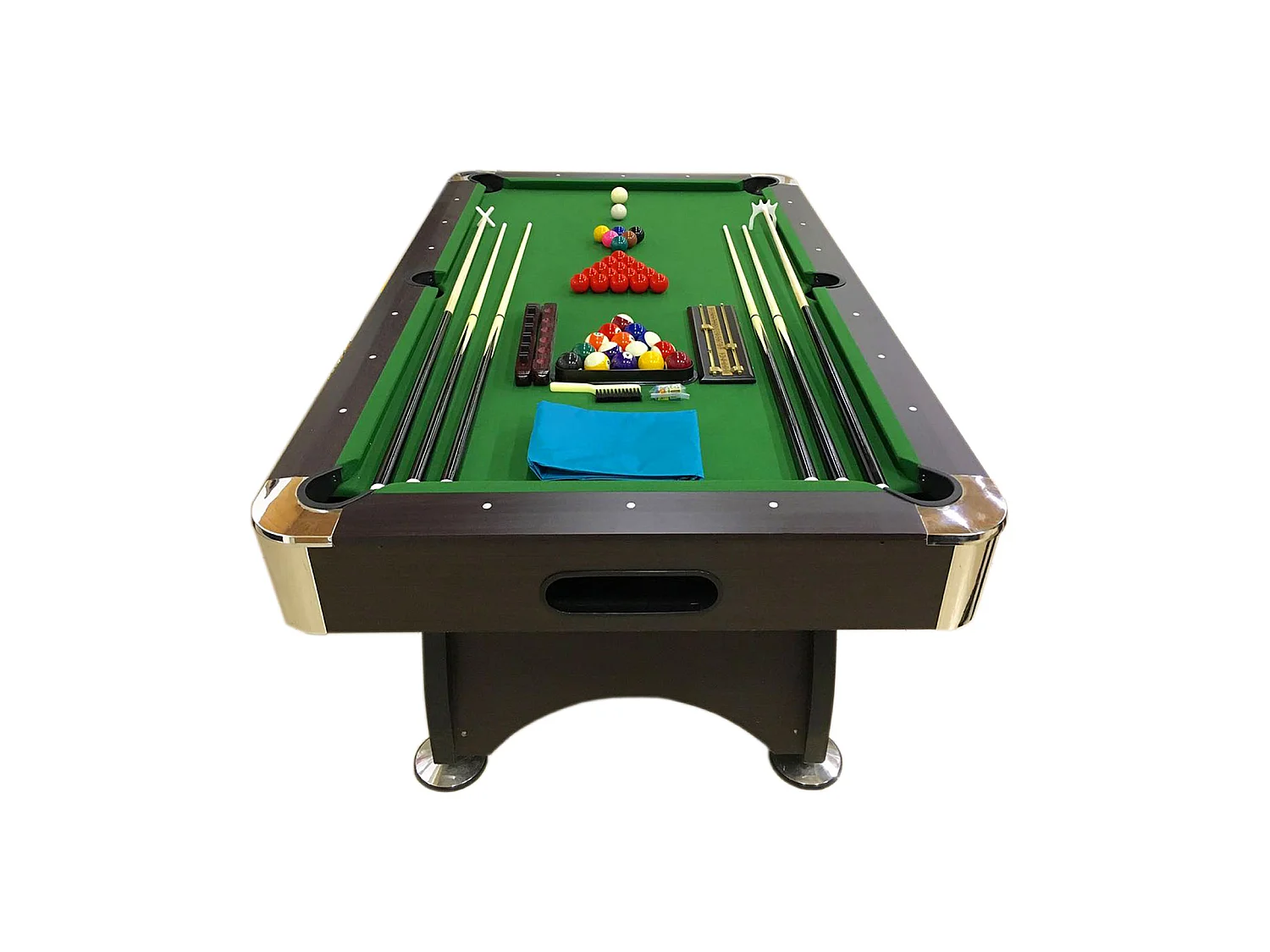 Biliardo 7 piedi completo di accessori – Iron Green