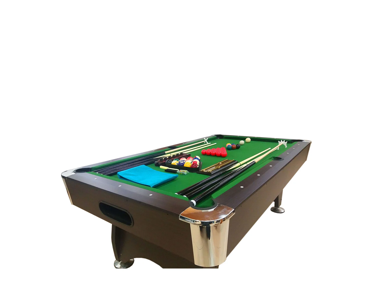 Biliardo 7 piedi completo di accessori – Iron Green