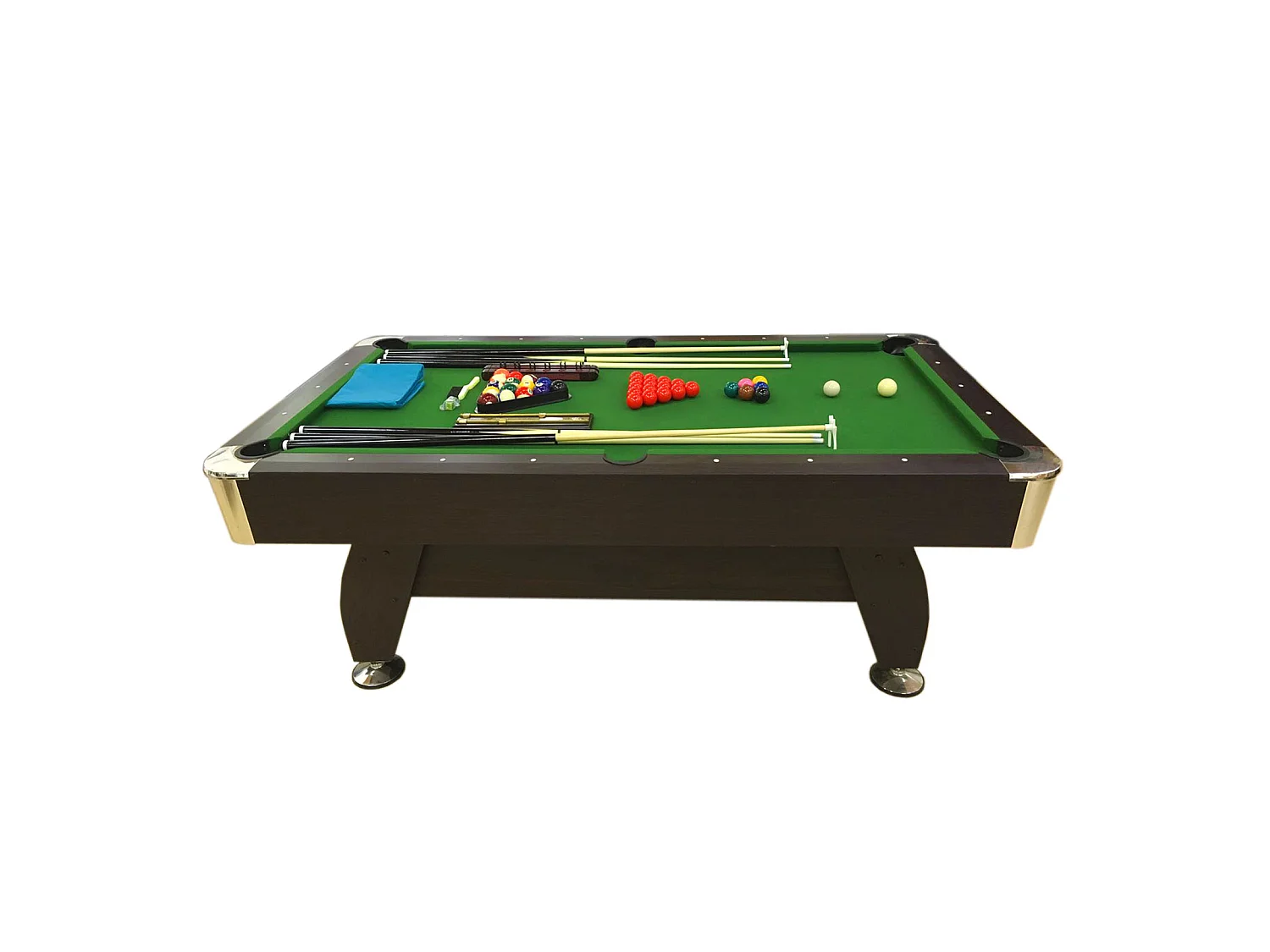 Biliardo 7 piedi completo di accessori – Iron Green