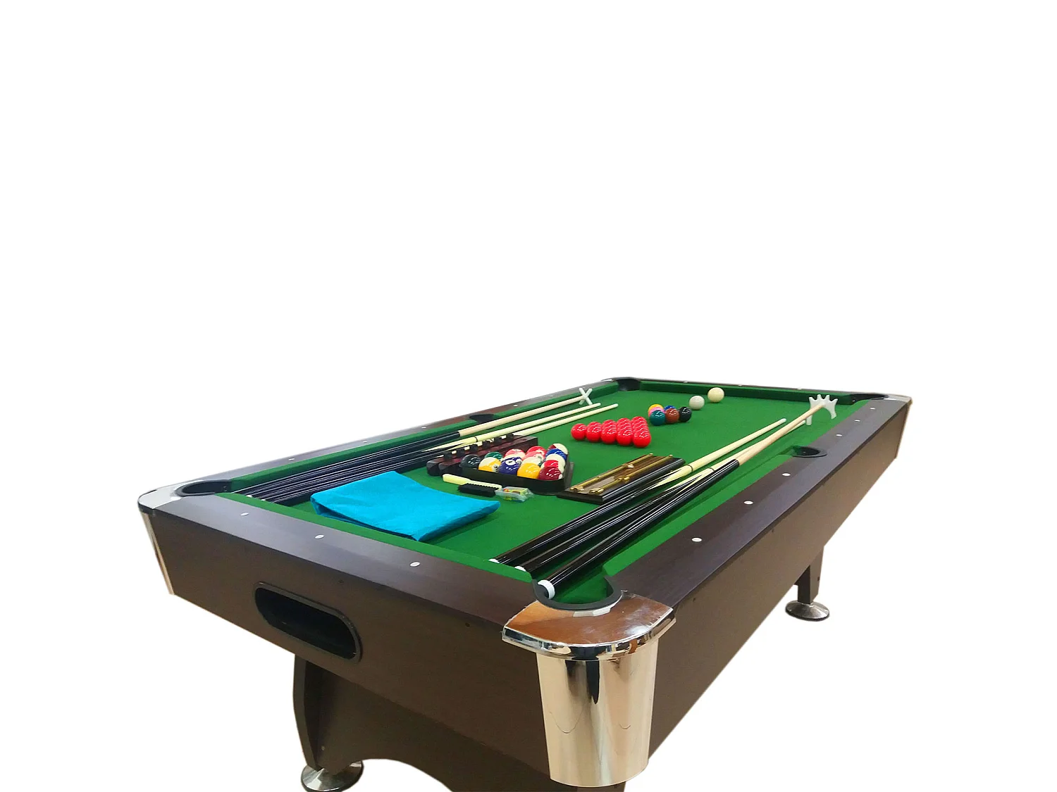 Table de billard 7 pieds avec accessoires complets – Iron Green