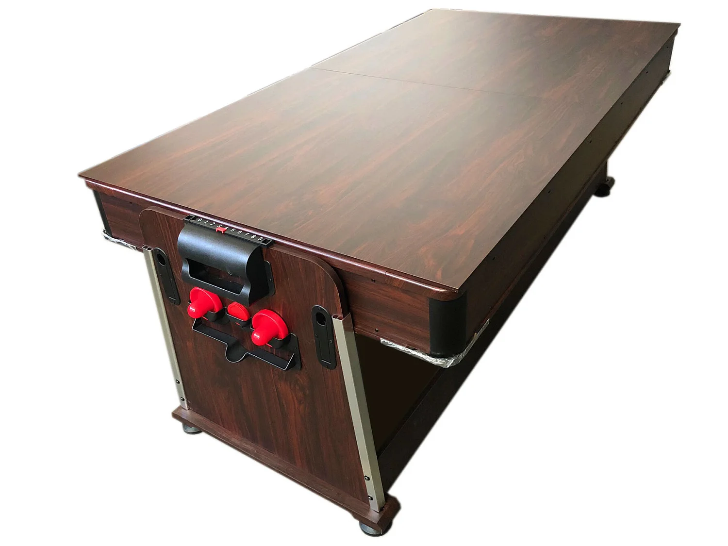 Table de Billard 7 pieds Multi-jeux rouge Air Hockey + Table de Tennis – Stark