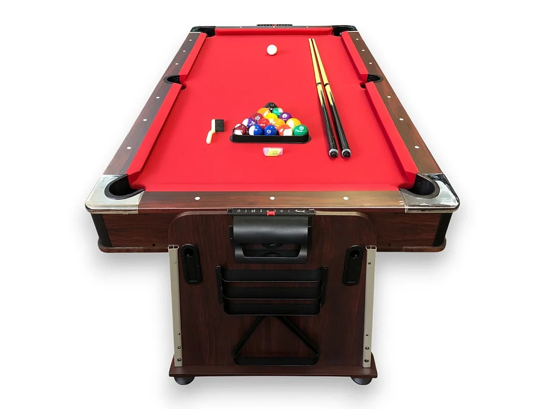 Table de Billard 7 pieds Multi-jeux rouge Air Hockey, Table de Tennis, Table – Stark
