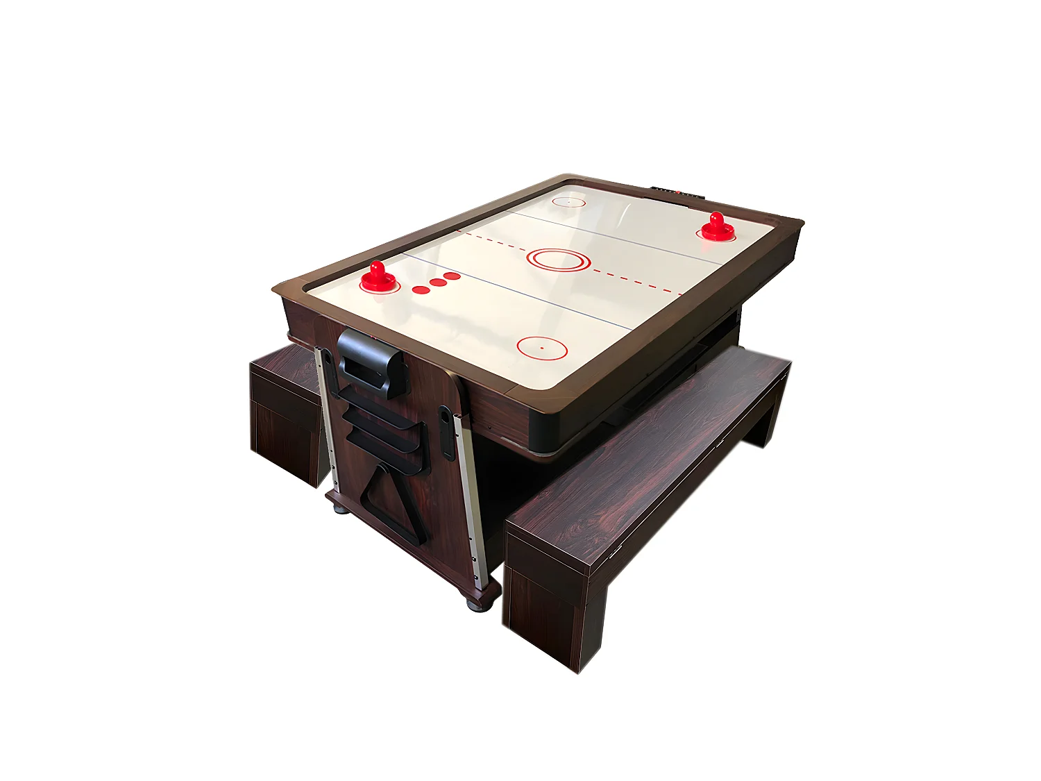 Tavolo da biliardo 7 piedi blu Multi-gioco Air Hockey +Ping pong – Stark con panche