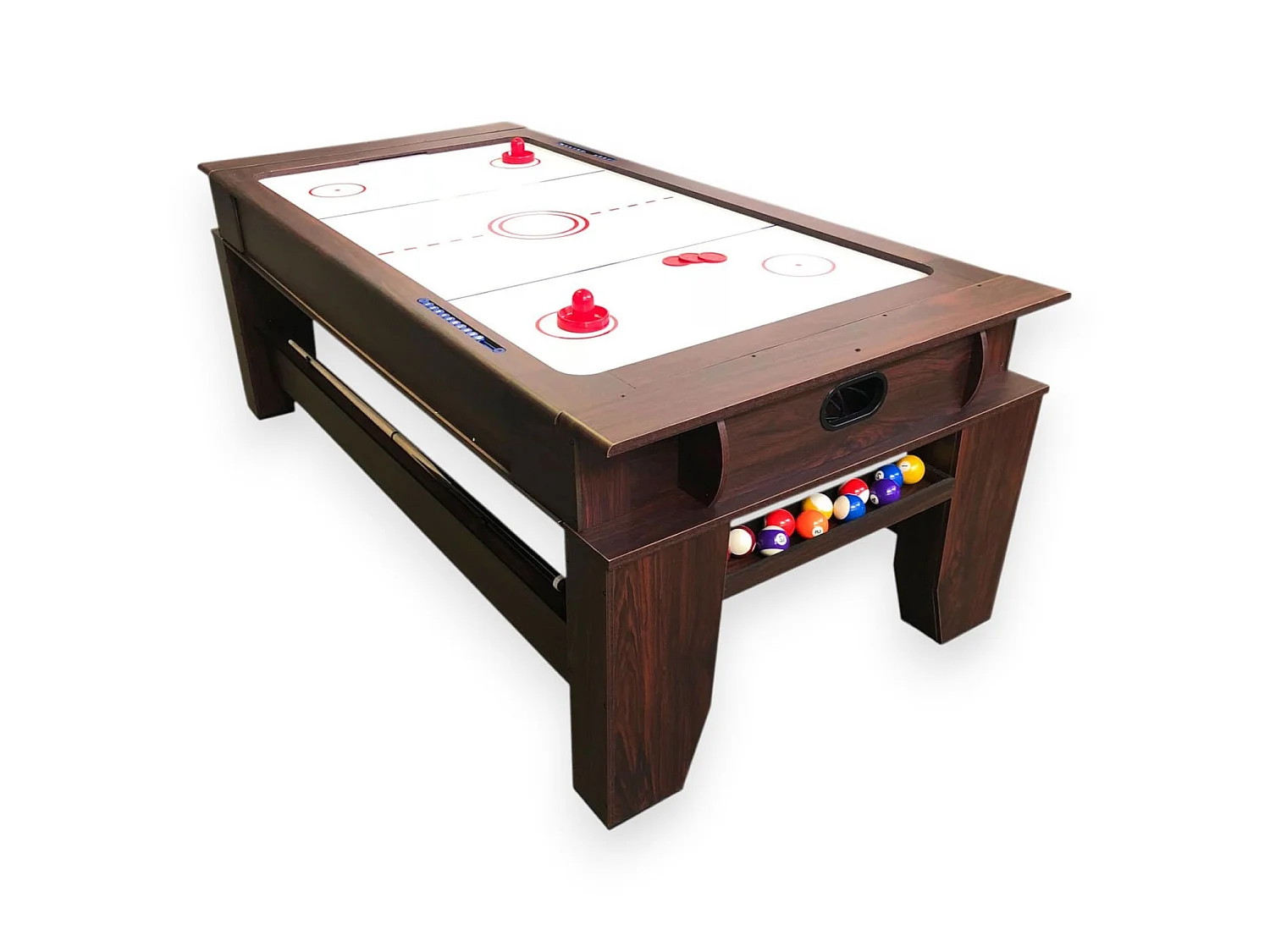 7 ft Multi-Game Pool Table red  with Air Hockey – Panther