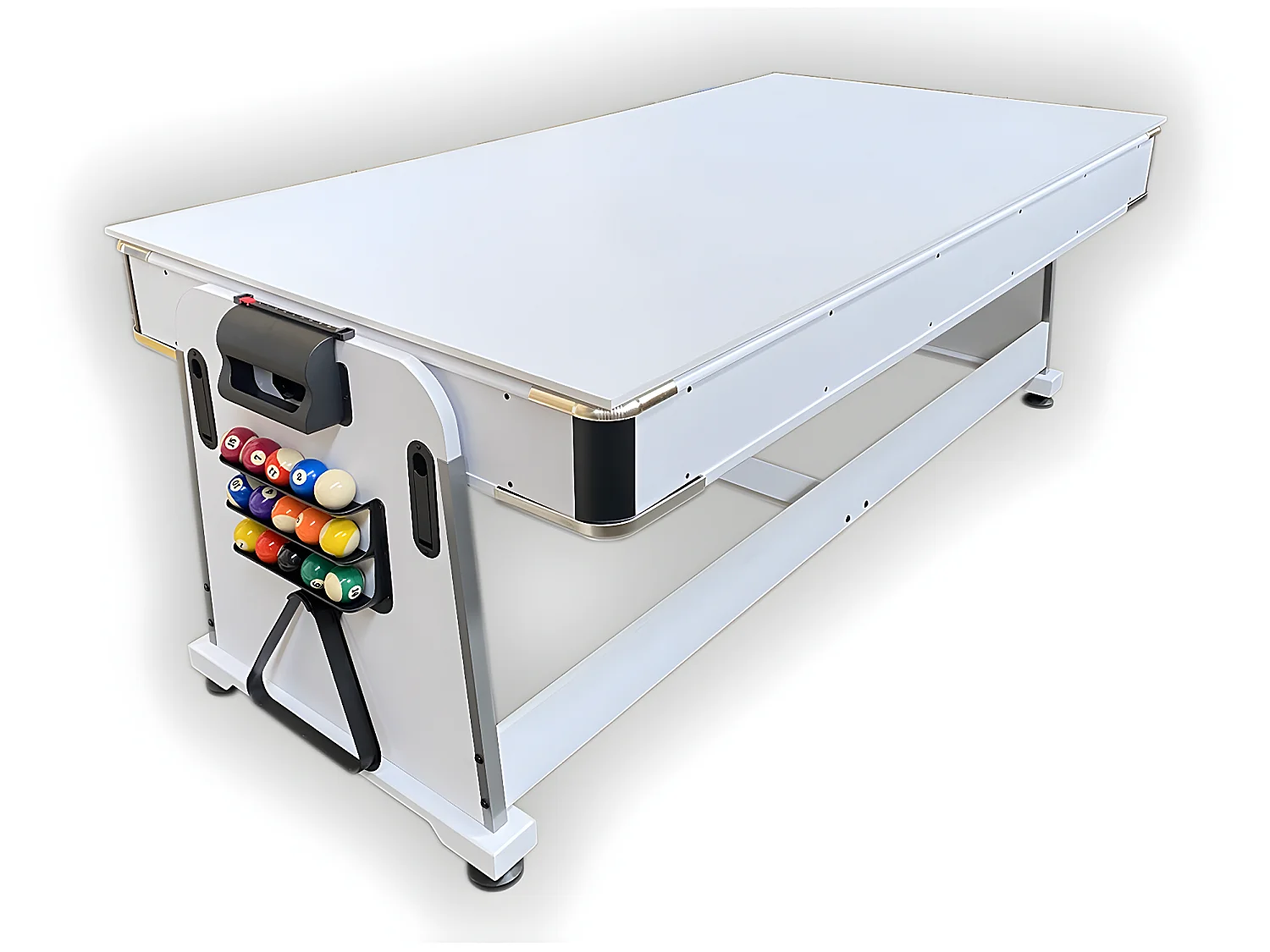Biljarttafel 7 voet Multi-game blauw Air Hockey + Tennistafel – Stark White