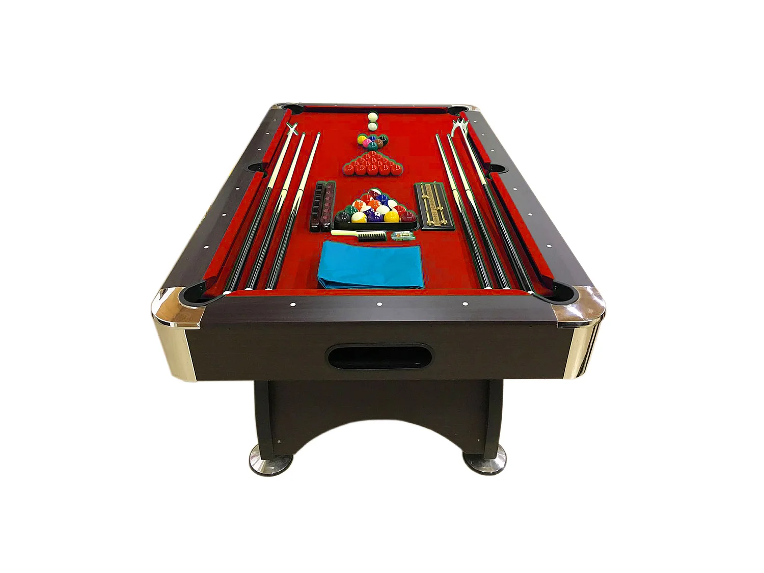 Table de billard 7 Pieds complet d’accessoires – Iron Red