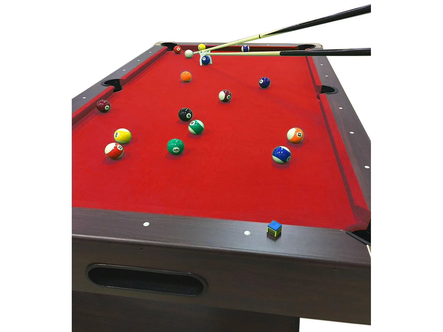 Table de billard 7 Pieds complet d’accessoires – Iron Red