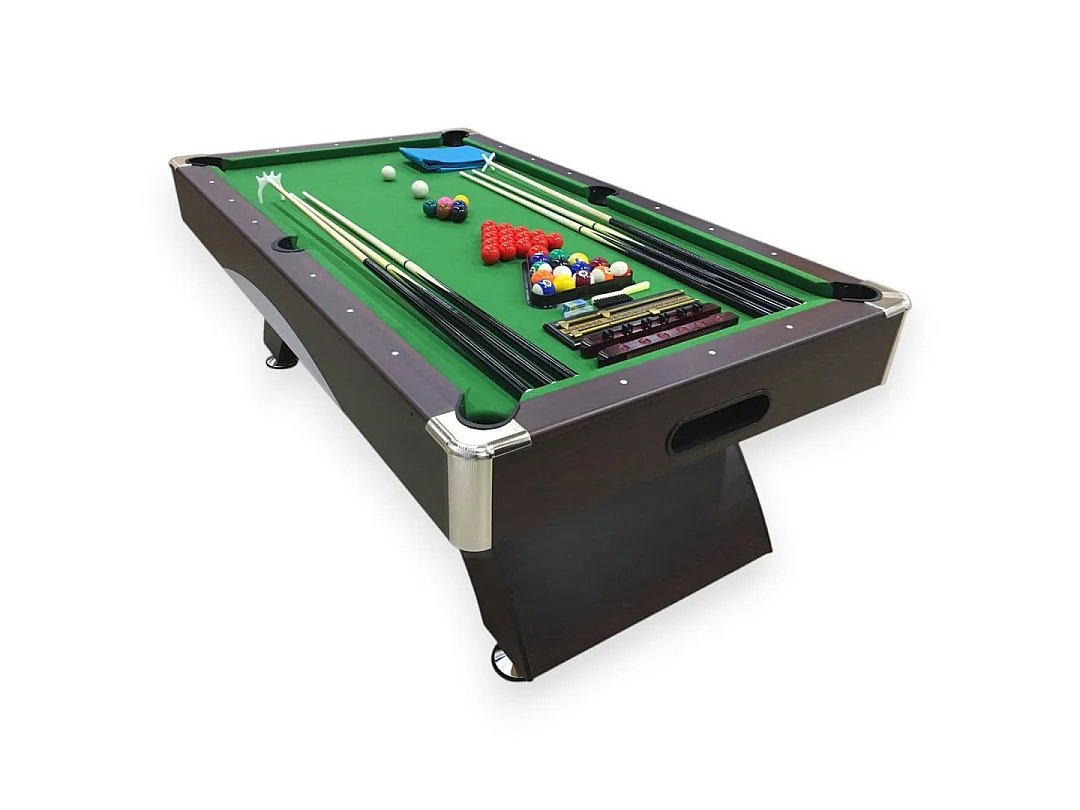Modern 8 ft Green Pool Table with Complete Accessories Set – Poseidon