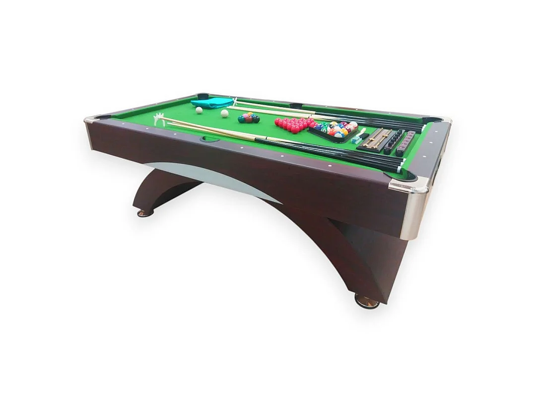 Modern 8 ft Green Pool Table with Complete Accessories Set – Poseidon