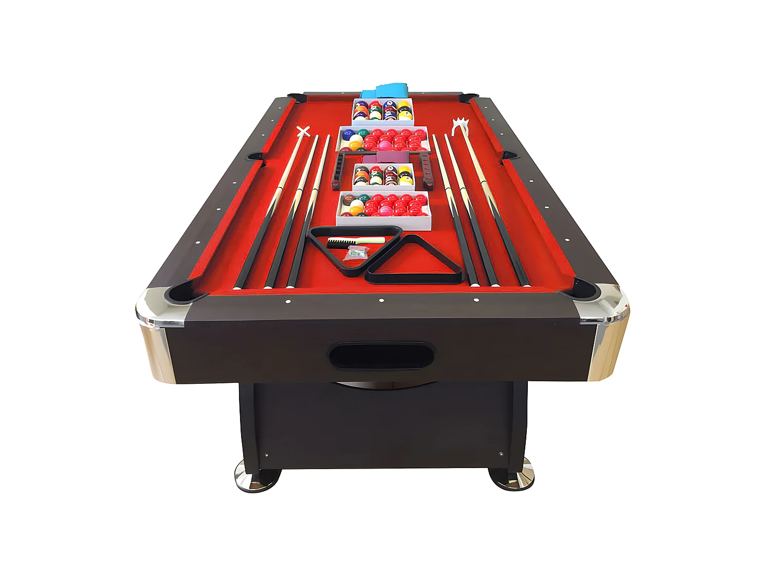 Table de billard 8 pieds complet d’accessoires – Viper Red