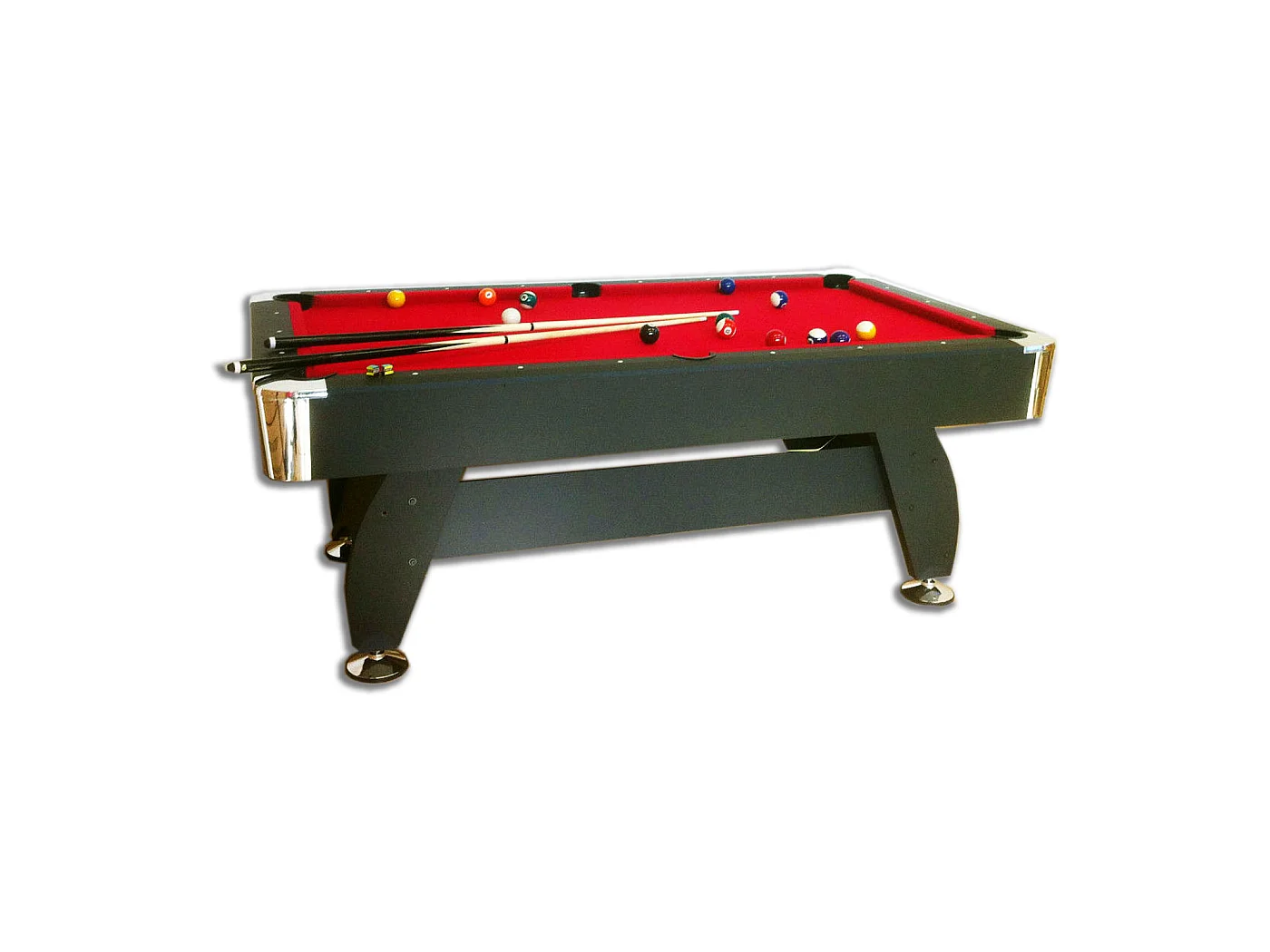 Biljarttafel 8 voet compleet met accessoires – Viper Red