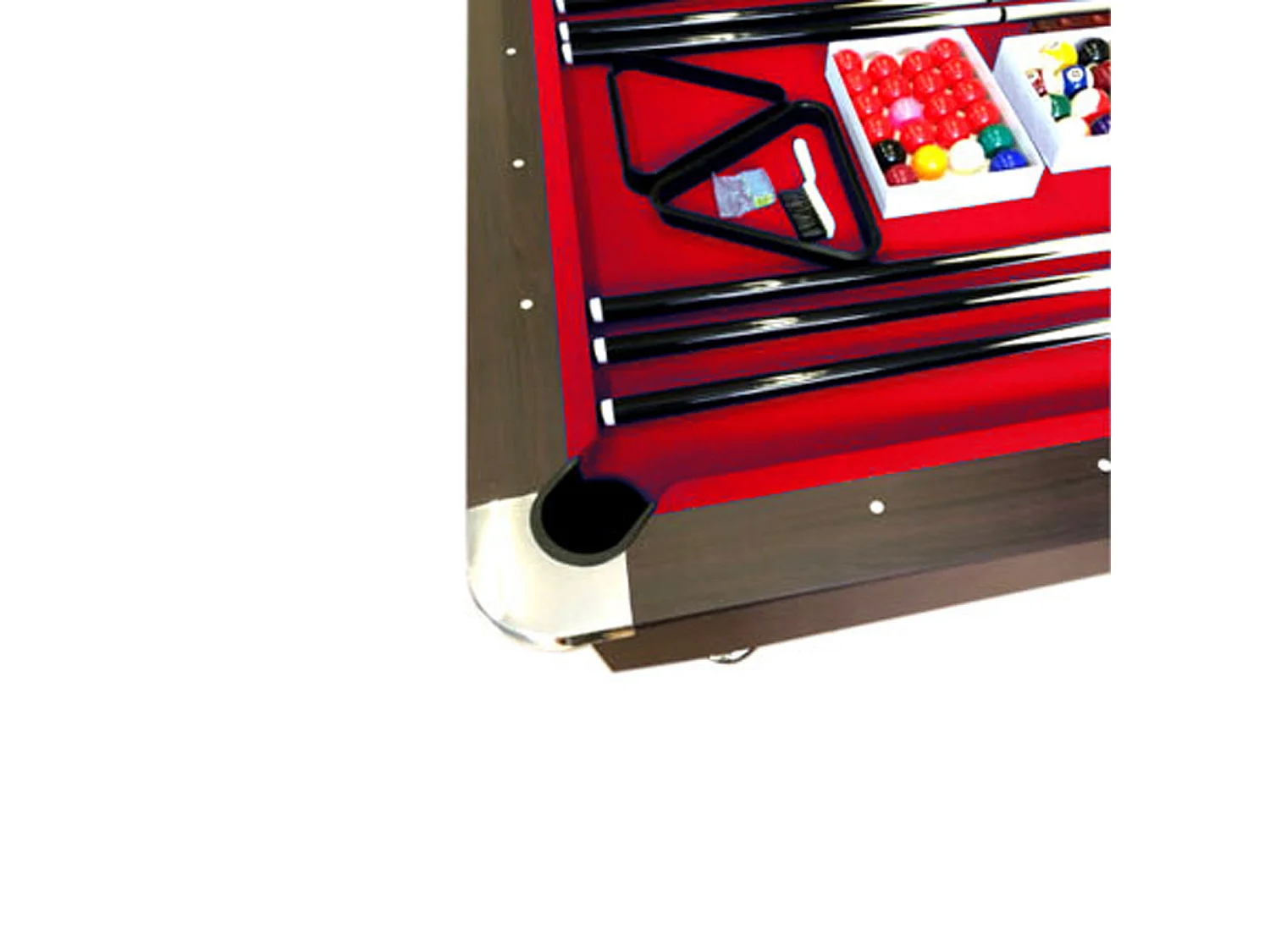 Table de billard 8 pieds complet d’accessoires – Viper Red