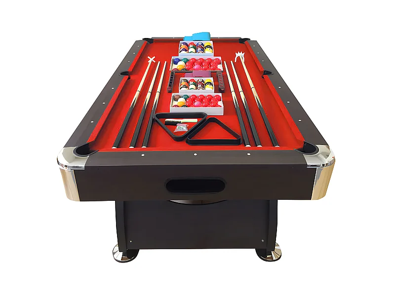 Table de billard 8 pieds complet d’accessoires – Viper Red