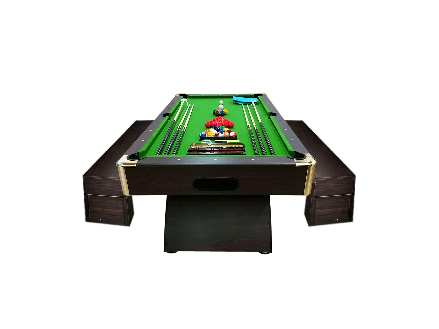 Biljarttafel 8 voet modern compleet met containerbank – Poseidon