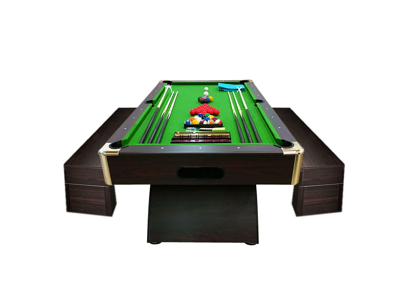 Biljarttafel 8 voet modern compleet met containerbank – Poseidon