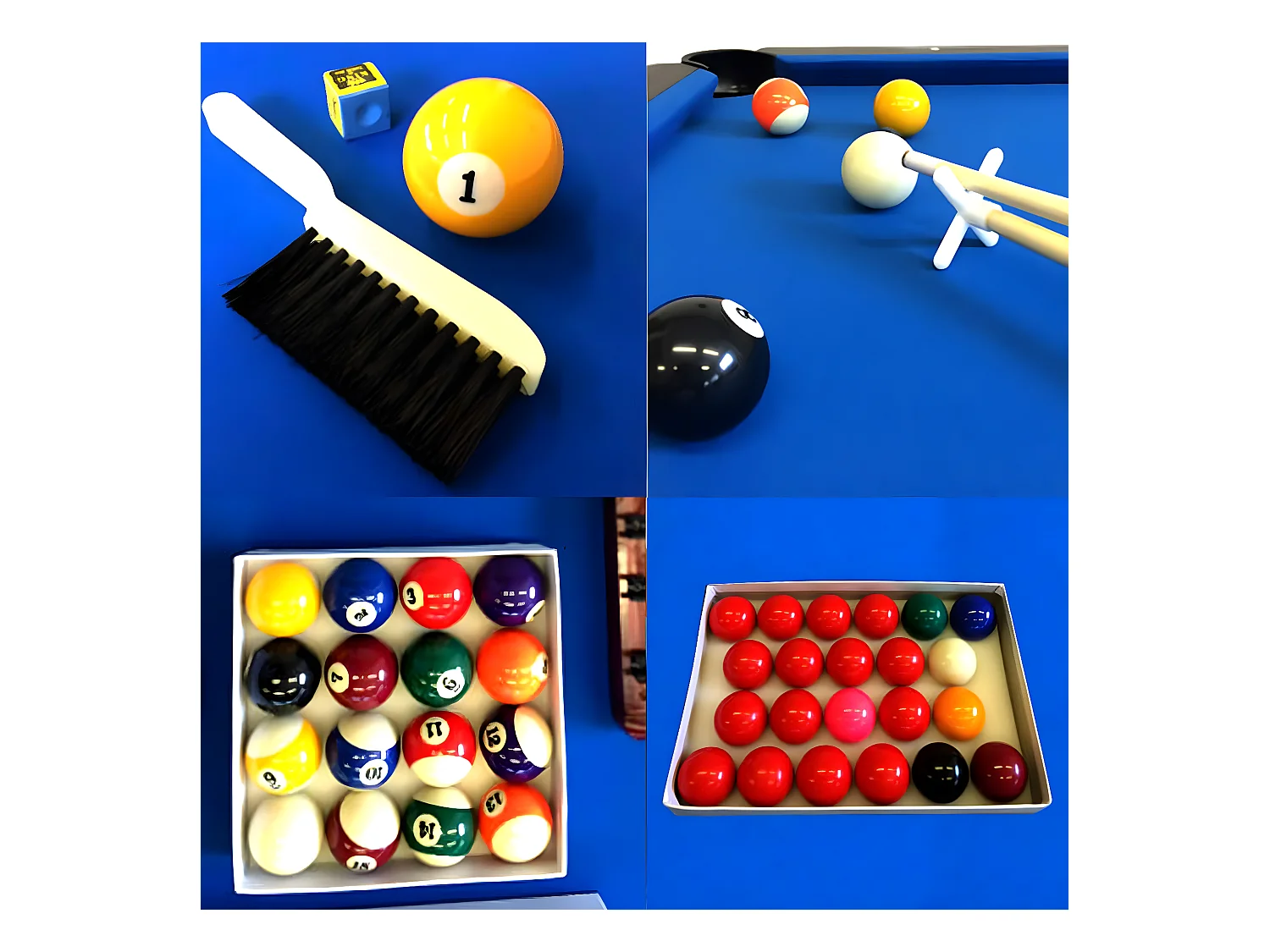 Table de billard 8 pieds complet d’accessoires – Viper Blue