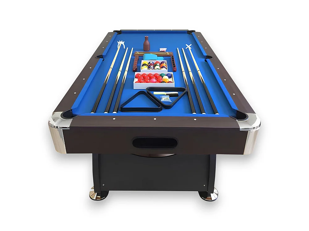 8 ft Pool Table with Complete Accessories Set – Viper Blue