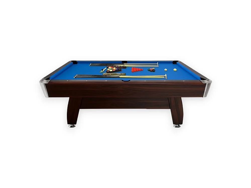 8 ft Pool Table with Complete Accessories Set – Viper Blue
