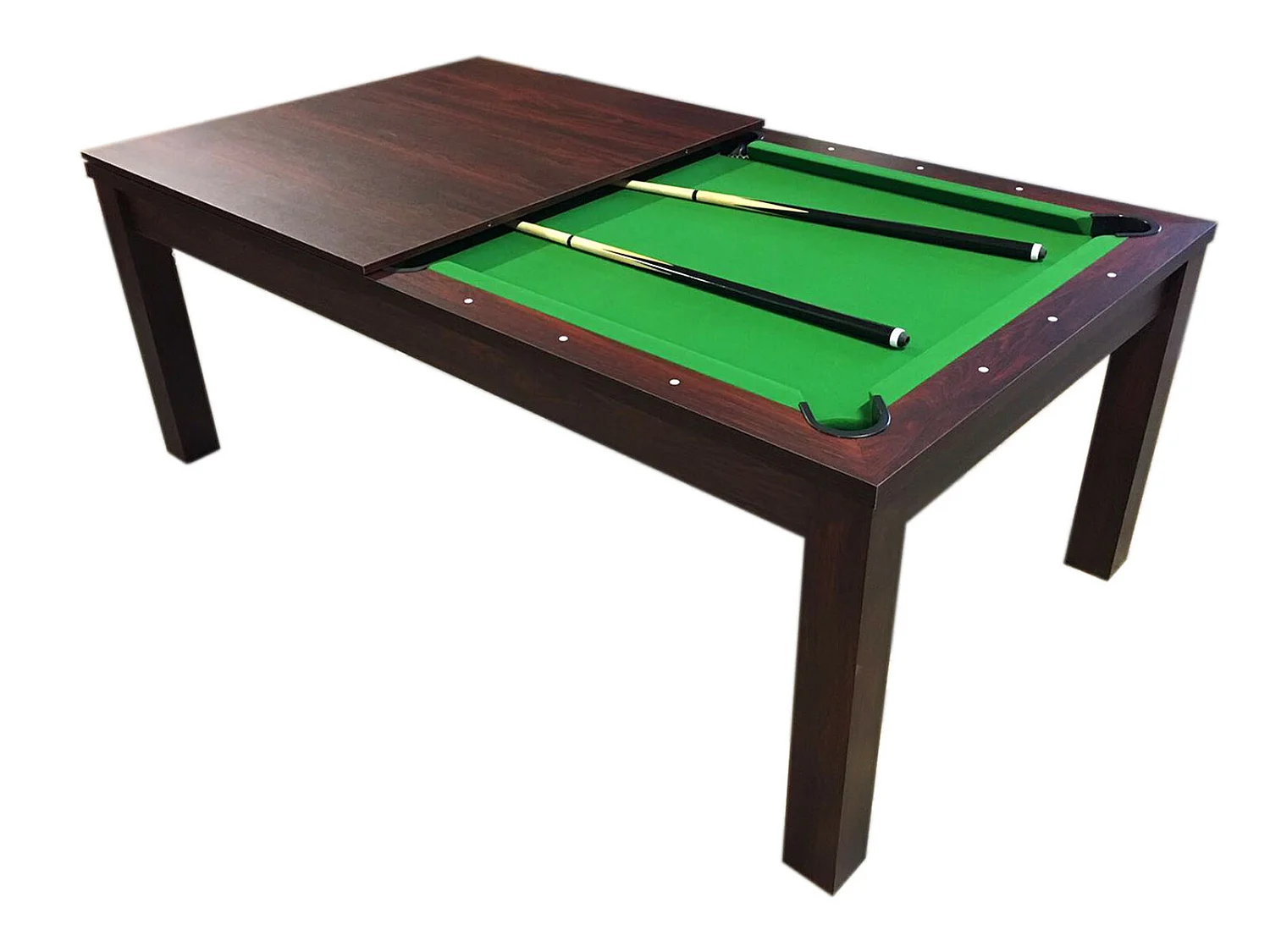 Table de Billard 7 pieds vert convertible en table – Atremis