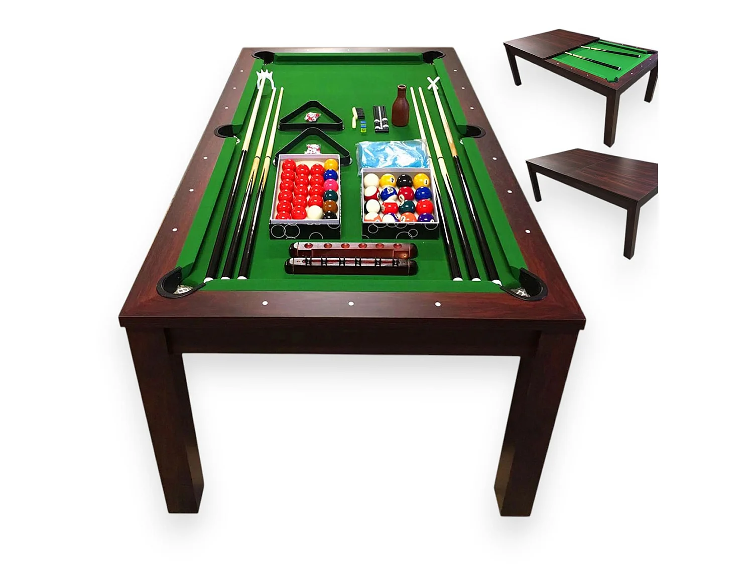 Table de billard convertible 7 pieds avec table à manger – Artemis
