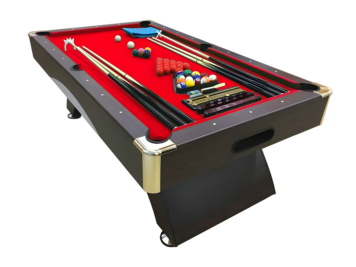 Biljarttafel 8 voet modern compleet met containerbank – Thanos