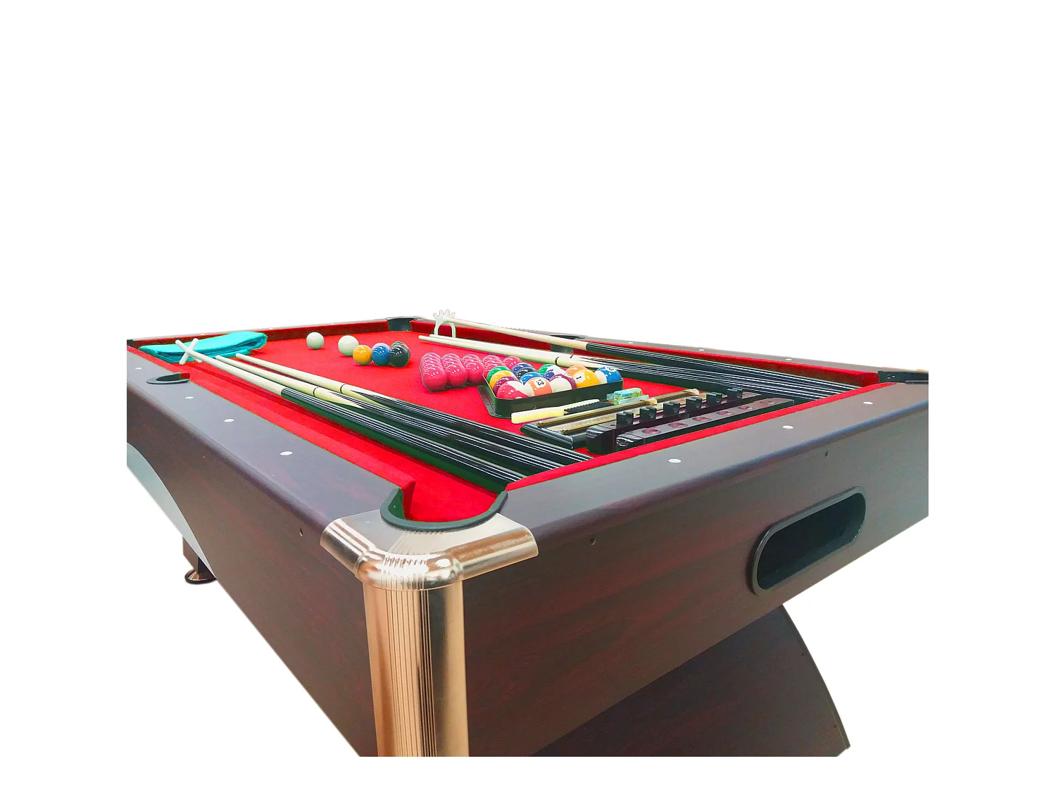 Biljarttafel 8 voet modern compleet met containerbank – Thanos