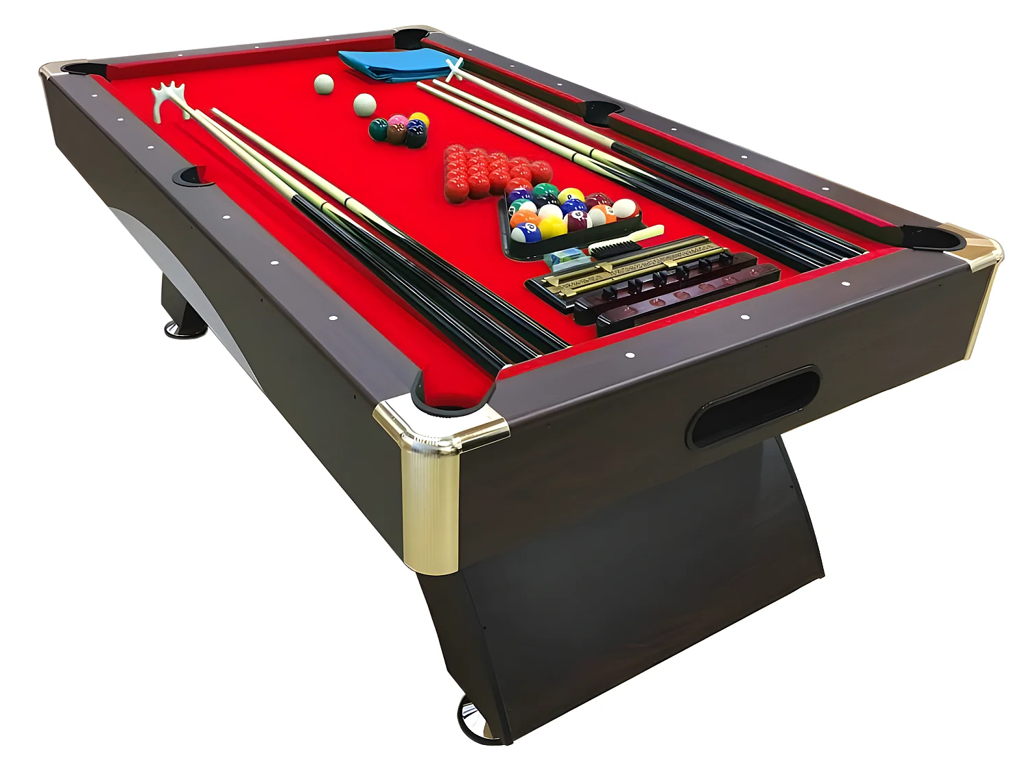 Table de Billard 8 Pieds moderne avec bancs conteneurs – Thanos