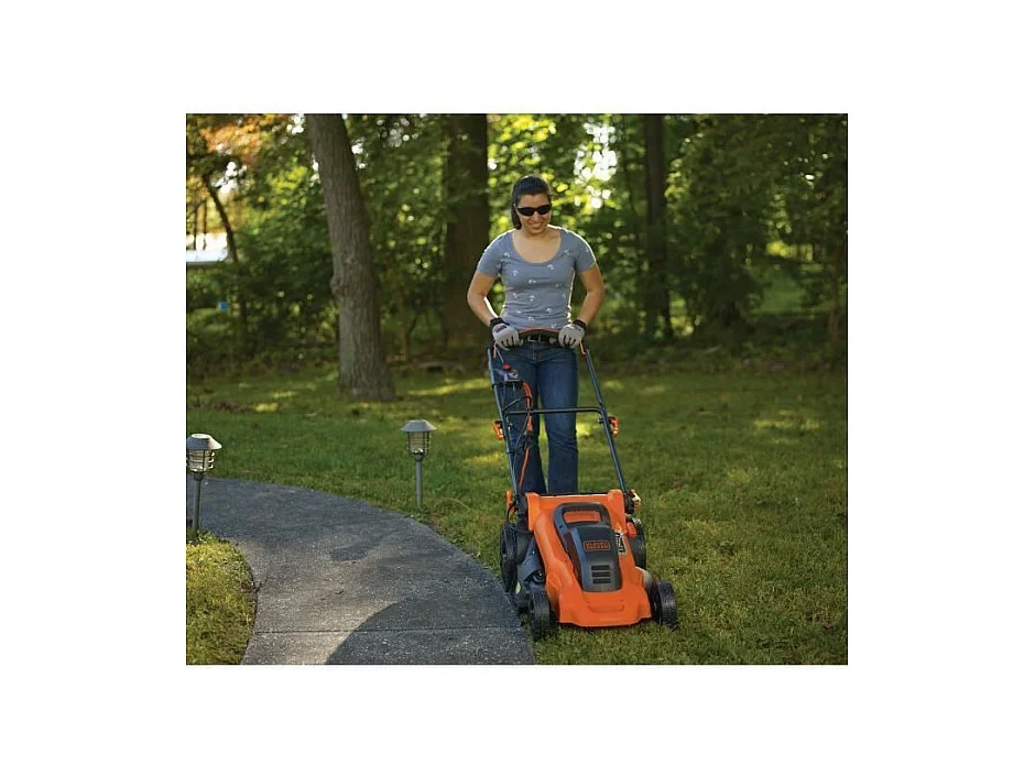 Elektrischer Rasenmäher BLACK + DECKER 48cm 2000W Mulching 4 in 1