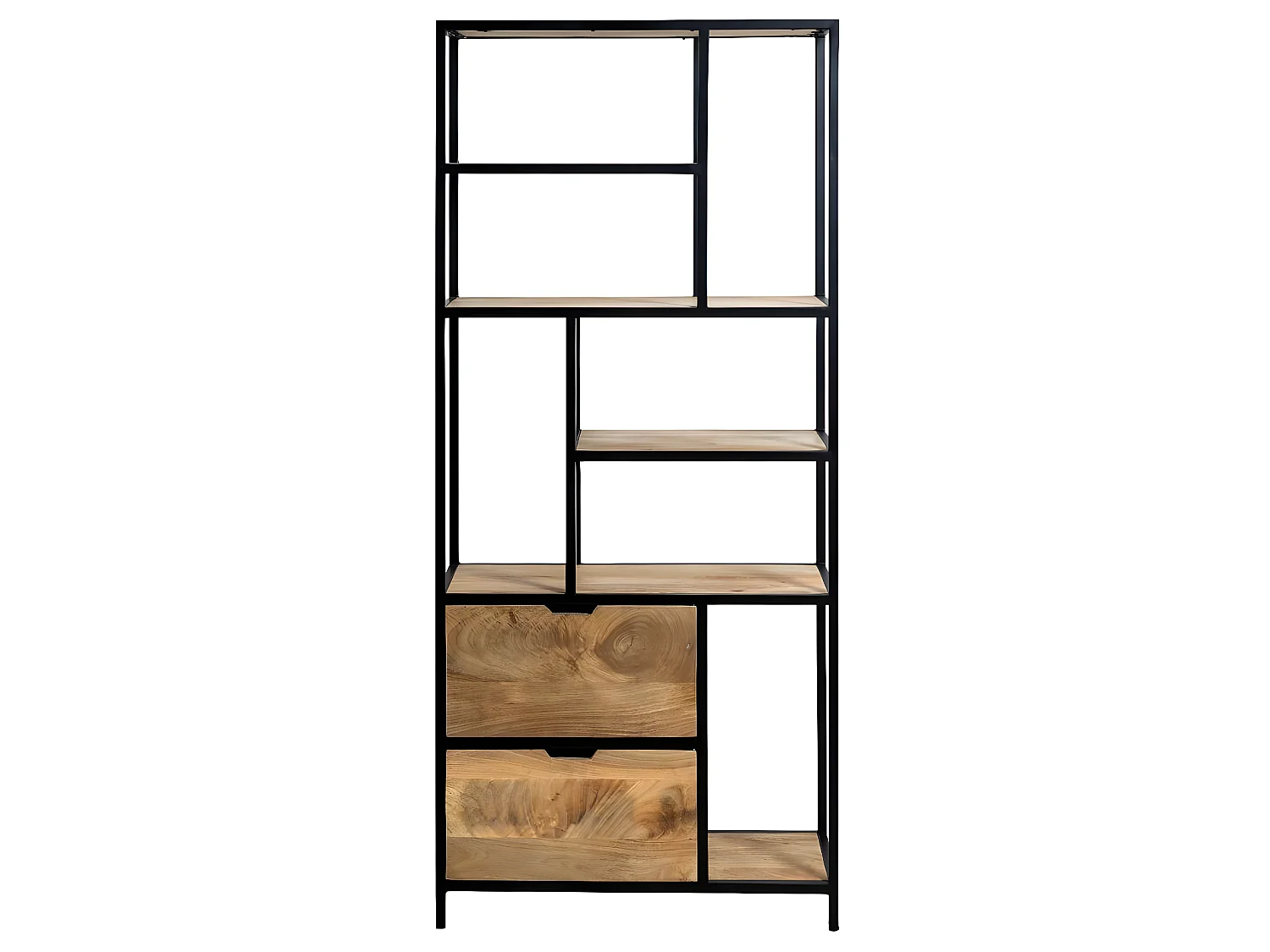 Etagère en bois de manguier et métal Maxence