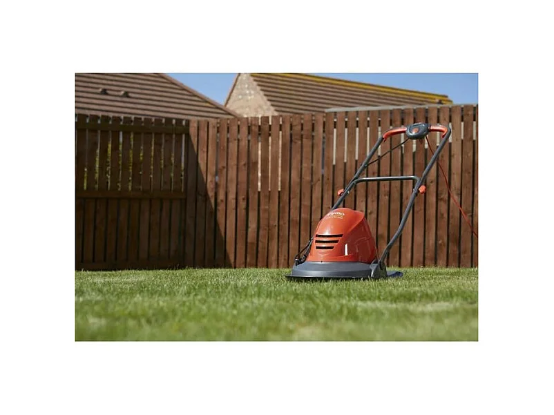 Tondeuse electrique sur coussin dair - Largeur de coupe 25 cm - FLYMO Turbo Lite 250