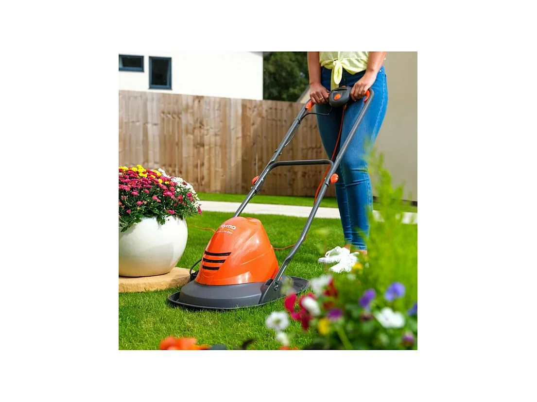 Tondeuse electrique sur coussin dair - Largeur de coupe 25 cm - FLYMO Turbo Lite 250