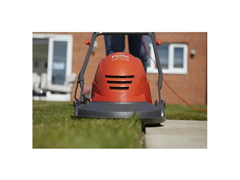 Tondeuse electrique sur coussin dair - Largeur de coupe 25 cm - FLYMO Turbo Lite 250