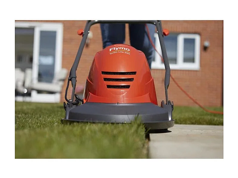 Tondeuse electrique sur coussin dair - Largeur de coupe 25 cm - FLYMO Turbo Lite 250