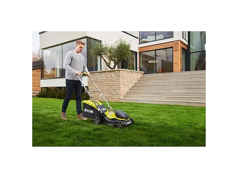 Tondeuse RYOBI 18V LithiumPlus Brushless coupe 37cm - 1 batterie 5,0 Ah - 1 chargeur rapide - RY18LMX37A-150