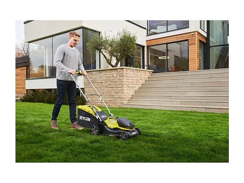 Tondeuse RYOBI 18V LithiumPlus Brushless coupe 37cm - 1 batterie 5,0 Ah - 1 chargeur rapide - RY18LMX37A-150