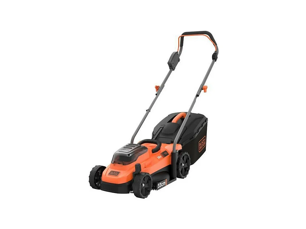 BLACK + DECKER Tondeuse 33cm sans fil LITHIUM 36V - 2,5Ah - 1 batterie -1 chargeur - 1 obturateur Mulching - BCMW3336L1-QW