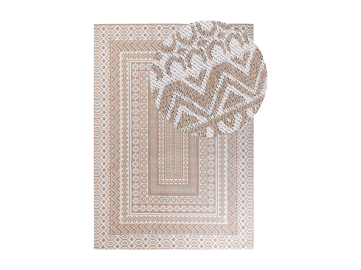 Tapis BAGLAR Blanc 160 x 230 cm Jute