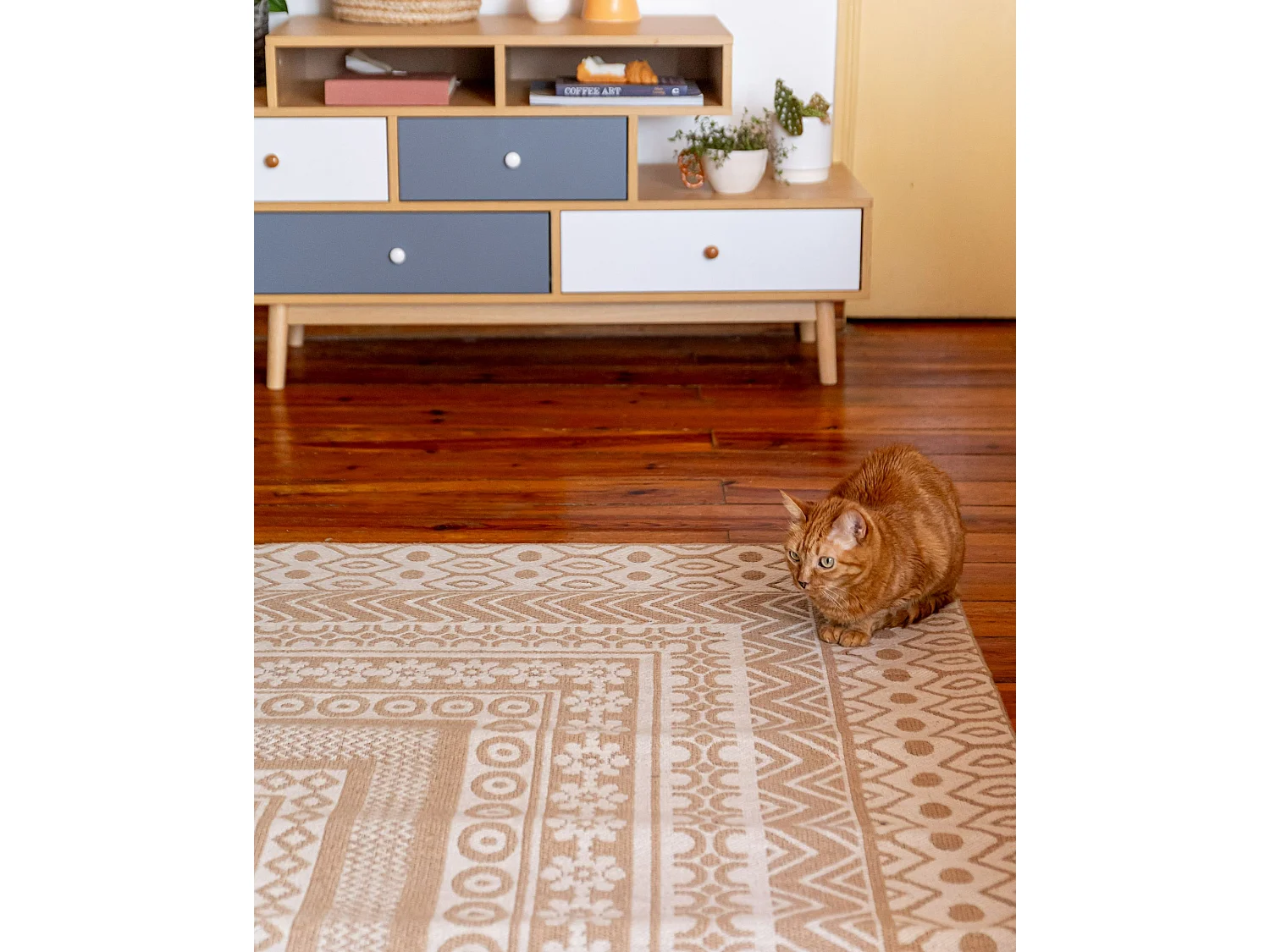 Tapis BAGLAR 160 x 230 cm Jute Blanc