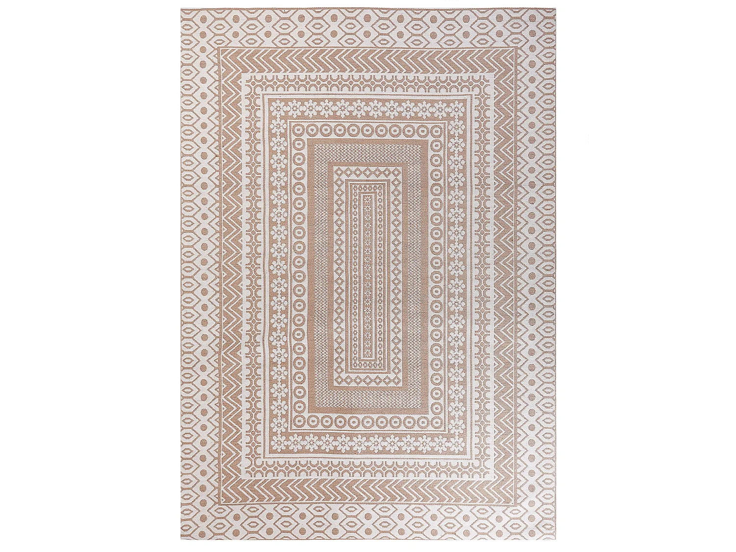 Tapis BAGLAR 160 x 230 cm Jute Blanc