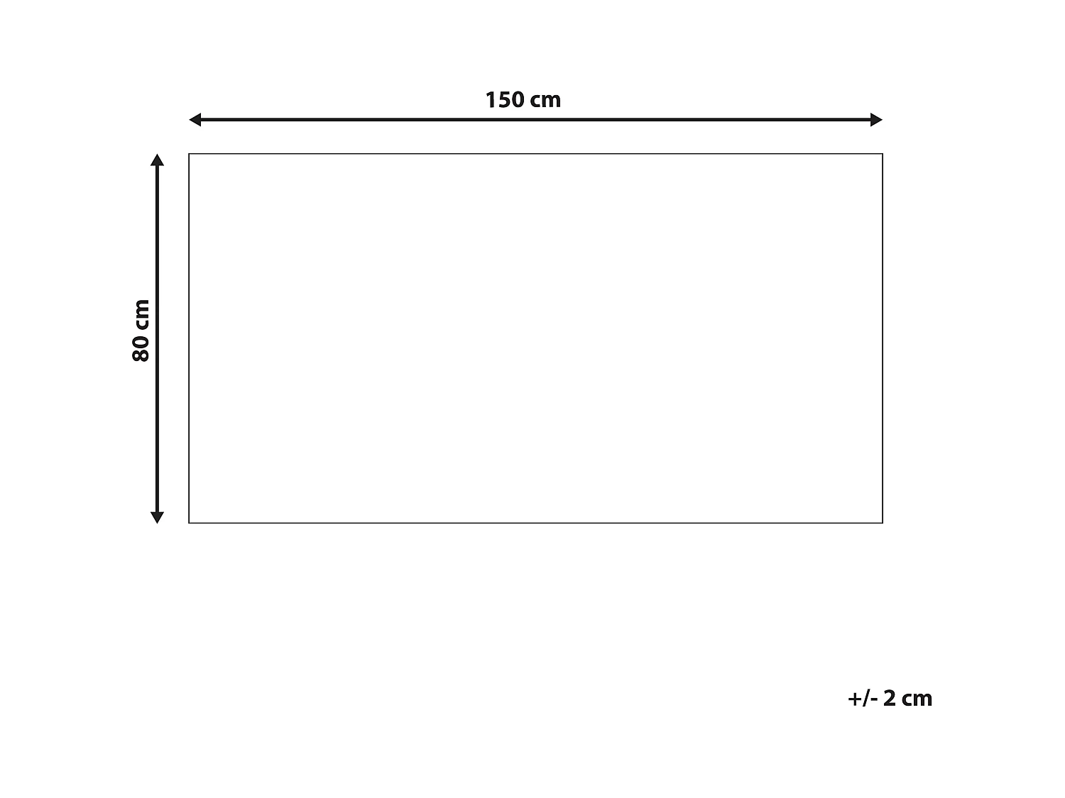 Vloerkleed BAGLAR 80 x 150 cm Jute Wit