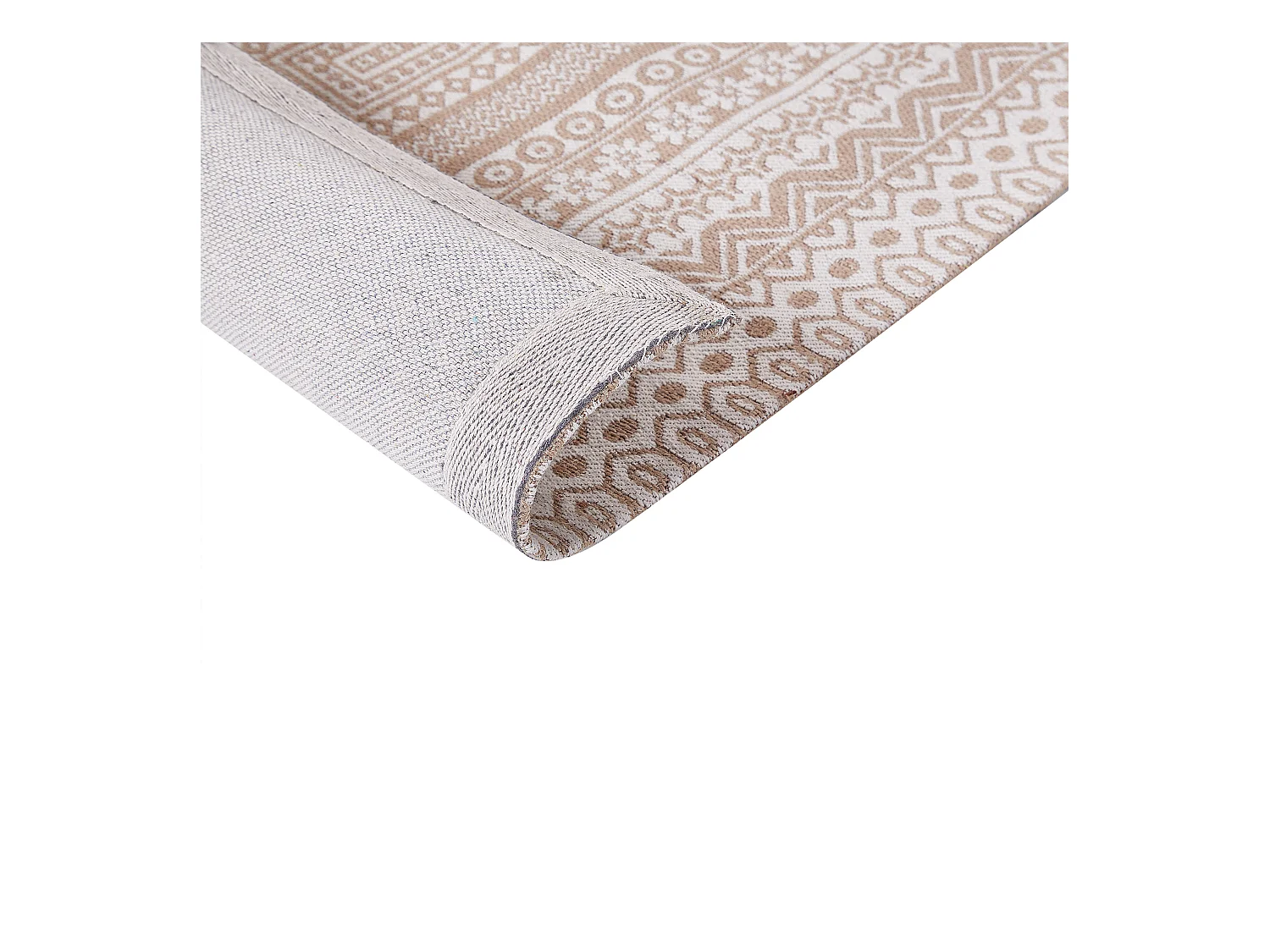 Vloerkleed BAGLAR 80 x 150 cm Jute Wit