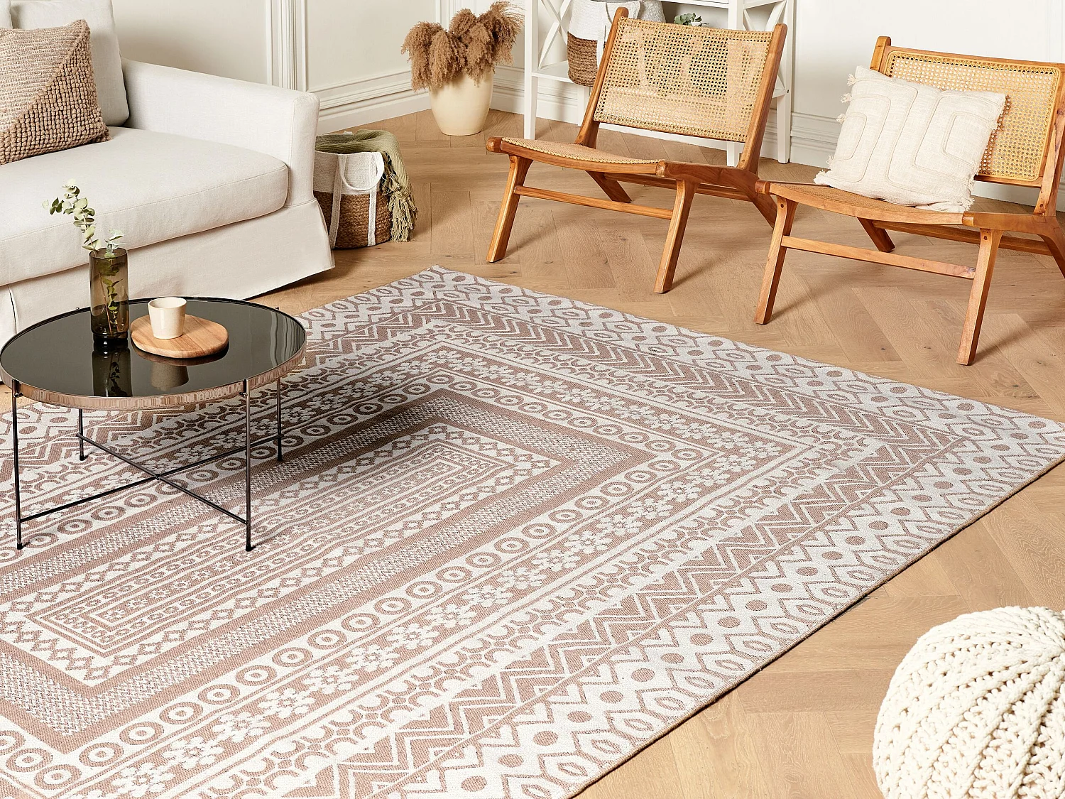 Tapis BAGLAR 200 x 300 cm Jute Blanc